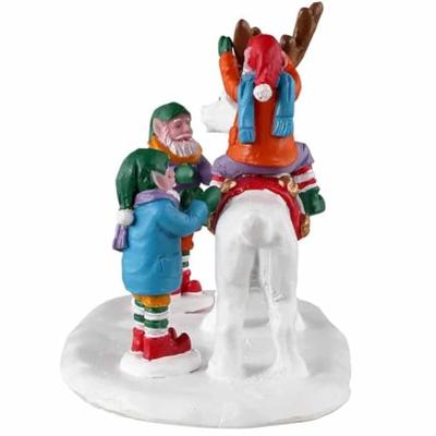 Lemax reindeer snowman kerstdorp tafereel Santa&apos;s Wonderland 2023
