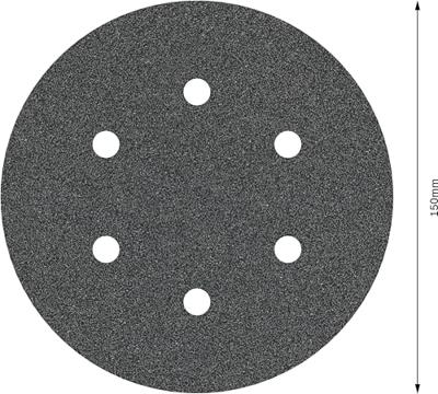 Bosch Accessories Best for Stone 2608605124 Excenterschuurpapier Met klittenband, Geperforeerd Korrelgrootte (num) 80 (Ø) 150 mm 5 stuk(s) - thumbnail