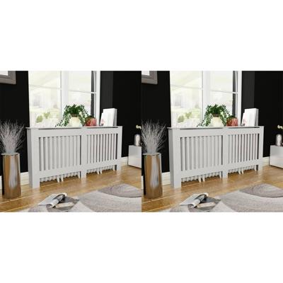 Radiatorombouw 2 st 172 cm MDF wit