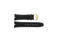 Horlogeband Jaguar J858-1 / J858-3 Leder Zwart 28mm - thumbnail