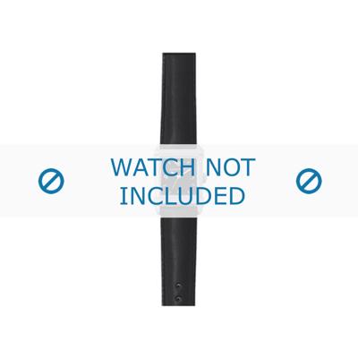 Armani horlogeband AR-5603 Leder Zwart 18mm