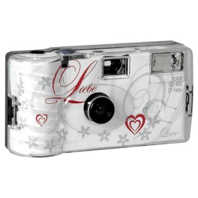 Topshot Love White Wegwerpcamera 1 stuk(s) Met ingebouwde flitser