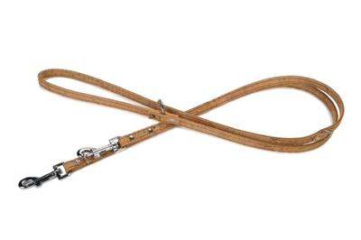 Beeztees Cork - Hondenriem - Leer - Naturel - 200 cm x 12 mm