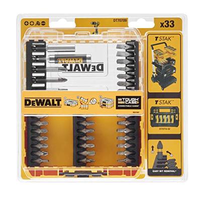 DeWalt Accessoires DT70709-QZ | 33-delig bitset in tough case cassette - DT70709-QZ