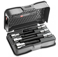 Facom set schroevendraaierdoppen 1/2" lange bit met meervoudige vertanding xzn - SV.LJ6B - thumbnail