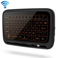 H18 PLUS 2 4 GHz Draadloos Mini toetsenbord volledige Touchpad met verstelbare Backlight(Black) 3-niveau - thumbnail