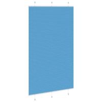 VidaXL Plissé rolgordijn 120x200cm stofbreedte 119,4cm polyester blauw - thumbnail