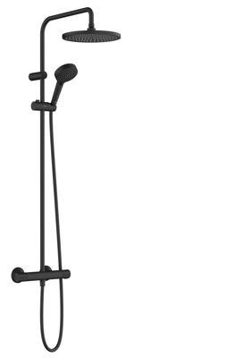 Hansgrohe Vernis 240 1jet Showerpipe met thermostaat Eco mat zwart 26428670