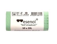 Esenol Composteerbare afvalzakken 20 liter - 1 rol van 10st - thumbnail