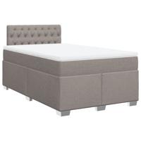 Boxspring met matras stof taupe 180x200 cm - thumbnail