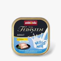 ANIMONDA Vom Feinsten Adult Milkies met Kip en Melkachtige Vulling - Natvoer voor Katten - 100g - thumbnail