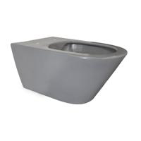 Wiesbaden Stereo Rimless Wandcloset - Mat Grijs Keramiek - thumbnail