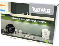 LAGOS XPG inbouwspot set 3 spots compleet 2.3W 180 lumen 3000K Lumiko 863856 - thumbnail