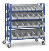 Fetra Hauptartikel 2892 Etagewagen Staal Poedercoating Laadvermogen (max.): 300 kg Stralend blauw (RAL 5007) - thumbnail