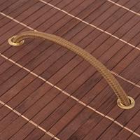 Wasmand ovaal bamboe bruin - thumbnail