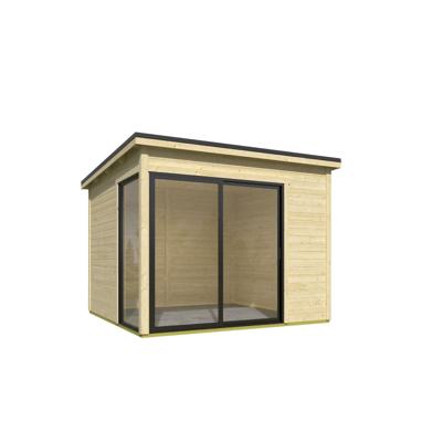 Outdoor Life Julia Tuinhuis 295x295 cm 28 mm vuren blank- Lessenaarsdak- Onbehandeld vurenhout- Outdoor Life Outdoor Life Julia Tuinhuis 295x295 cm 28 mm vuren blank- Lessenaarsdak- Onbehandeld vurenhout- Outdoor Life