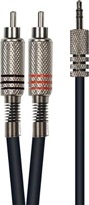 Yellow Cable K06M-3 2x RCA - TRS jack 3.5mm, 3m Yellow Cable K06M-3 2x RCA - TRS jack 3.5mm, 3m