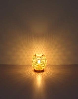 Globo Rotan vloerlampMirena 27cm hoog - 15367T