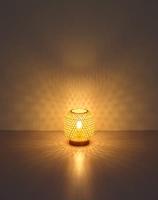 Globo Rotan vloerlampMirena 27cm hoog - 15367T - thumbnail