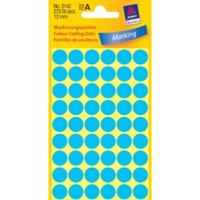 Avery Ronde etiketten diameter 12 mm, blauw, 270 stuks - thumbnail