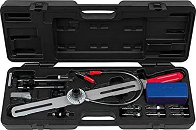 Tweemassavliegwiel testgereedschap met hoekgradenschijf en meetklok KS Tools 150.2425