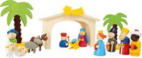 Small Foot houten kerststal speelset, 15dlg. - thumbnail