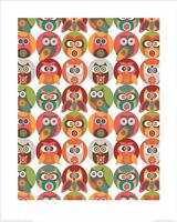 Kunstdruk Valentina Ramos - Owls Family 40x50cm - thumbnail