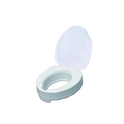 Toiletverhoger Ticco 2G 10 cm met Deksel | Drive | WC verhoger | WC verhoging | Met klemmen | Wit | 523400000
