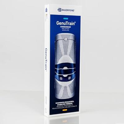 Bauerfeind GenuTrain Kniebrace - 1 - Grijs
