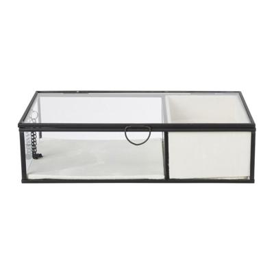 Sieradendoos met ringhouder - zwart - 25x15x6.5 cm Sieradendoos met ringhouder - zwart - 25x15x6.5 cm