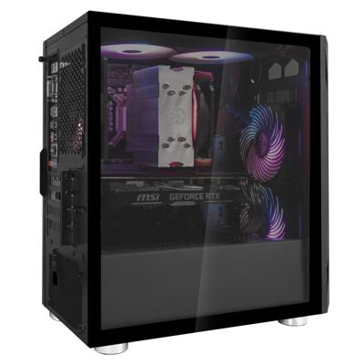 SilverStone SST-FAH1MB-G midi tower behuizing SilverStone SST-FAH1MB-G midi tower behuizing