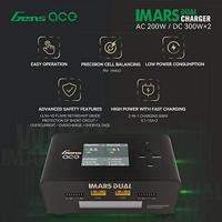 GensAce IMARS Duo AC/DC 200W/600W lader - zwart - thumbnail
