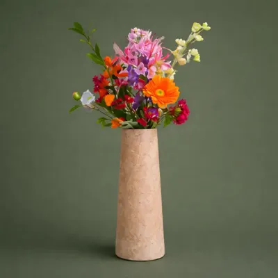 Zijden boeket - Vibrant Coral