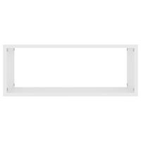 Wandschappen kubus 6 st 60x15x23 cm spaanplaat wit - thumbnail
