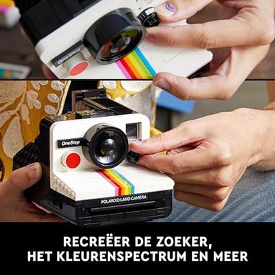 LEGO 21345 Ideas Polaroid OneStep SX-70 camera, bouwmodel voor volwassenen met stickers - thumbnail
