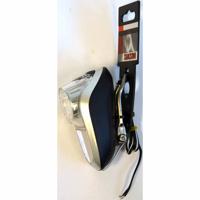 Simson voorvorkkoplamp led zwart naafdynamo op kaart - thumbnail