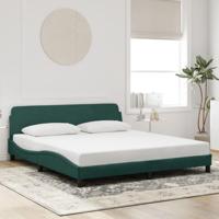 Bedframe zonder matras 180x200 cm fluweel donkergroen - thumbnail