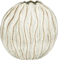 Mica Decorations vaas keramiek jovi 35x17x35cm wit - thumbnail