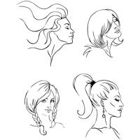 Creativ Company Silicone stempels, kapsels, vel 11x15,5 cm, 1 vel - thumbnail