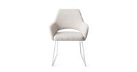 Jesper Home Eetkamerstoel 'Yanai' Slide White, kleur Pigeon - thumbnail