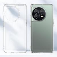 Lunso - OnePlus 11 - TPU Backcover hoes - Transparant - thumbnail