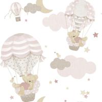 Cristiana Masi Happy Behang met luchtballonnen en beertjes - 14818 - thumbnail