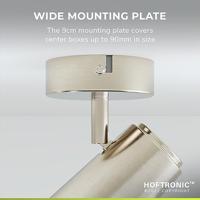 Riga - LED plafondlamp - 4 Watt 345 Lumen - 6500K Daglicht wit - Draaibaar en dimbaar - GU10 - Kantelbaar - Plafondspot - IP20 voor binnen - RVS - thumbnail