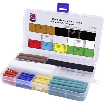 TRU COMPONENTS T1807CA005 Krimpkous assortiment Rood, Blauw, Geel, Groen, Transparant, Bruin, Wit, Zwart Krimpverhouding:3:1 118 onderdelen TRU COMPONENTS T1807CA005 Krimpkous assortiment Rood, Blauw, Geel, Groen, Transparant, Bruin, Wit, Zwart Krimpverhouding:3:1 118 onderdelen
