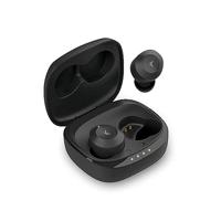 KSIX Oblivion Draadloze Bluetooth-hoofdtelefoon, HD-microfoon voor oproepen, waterdicht, spraakassistent, 19 uur batterijduur, True Wireless Stereo, Touch-bediening, zwart - thumbnail