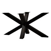 Stalen matrix zwart spinpoot 140 bij 80 cm en hoogte 72 cm (10 x 10 cm) - thumbnail