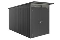 Biohort AvantGarde ECO A4 metalen berging 180x380x222 cm met dubbele deur- Lessenaarsdak- Metaal- Biohort - thumbnail