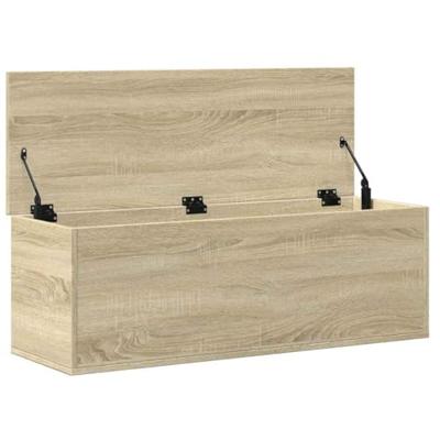Opbergbox 102x35x35 cm bewerkt hout sonoma eikenkleurig Opbergbox 102x35x35 cm bewerkt hout sonoma eikenkleurig