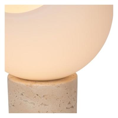 Lucide DAVIN - Tafellamp - 1xE27 - Opaal