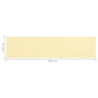 VidaXL Balkonscherm 120x500 cm hdpe beige - thumbnail
